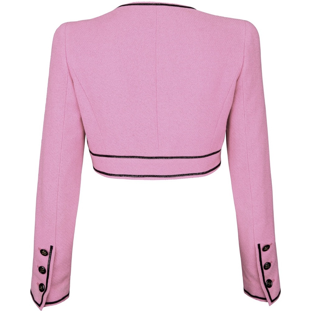 🚫SOLD🚫Chanel Vintage 1995 Pink Cropped Jacket - Picture 4 of 10